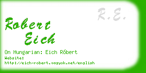 robert eich business card